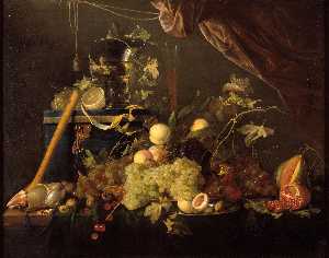 Fruit Still Life with jewelry box