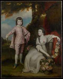 Jorge Capel , Vizconde Malden ( 1757 1839 ) , asícomo lady elizabeth capel ( 1755 1834 )
