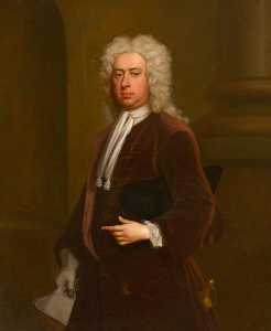 Portrait of a Gentleman in Brown (probably Christopher Lethieullier, 1676–1736)