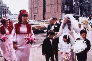старый новый Йорк  Пуэрто  Риканский  свадьбу  на восток  Гарлем