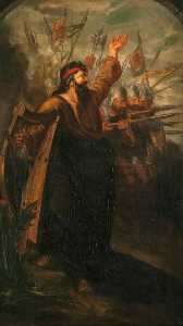 Scottish War The Spear (triptych, left panel)