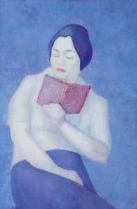  女士  阅读 一个  书