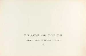 (The Artist and the Model, portfolio) Title Sheet