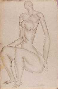 (Untitled Seated Nude with Three Ribs)