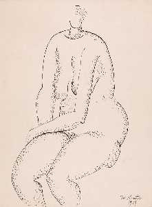 (Untitled Seated Female Nude)