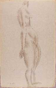 (Untitled Standing Female, Side View)