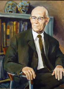 Dr. Stanley Perry, President, Aurora College, (painting)