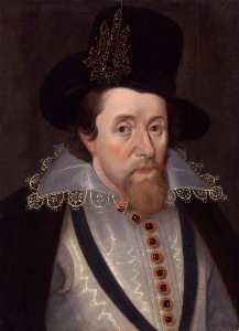 rey james i de inglaterra asícomo VI de escocia ( copia después de una original de do . 1606 )