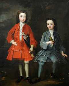 亨利 Harpur ( 1708–1748 ) , 稍后 先生 亨利 Harpur , 5th Bt , 和他的 兄弟 约翰·哈普尔 ( ð . 1780 )