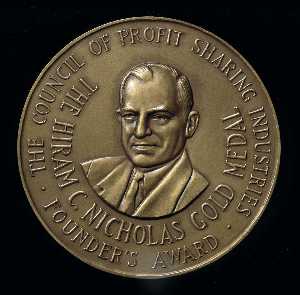 Hiram C. Nicholas Gold Medal, Founder's Award, The Council of Profit Sharing Industries