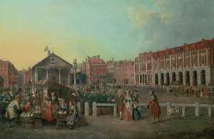 Covent Garden Market and St Paul's Church, London