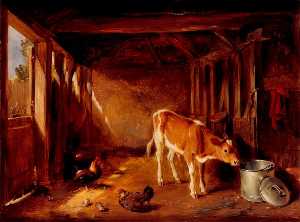 Interior of a Cattle Shed