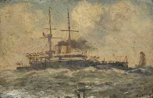 The Battleship HMS 'Anson'
