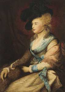 Mrs Sarah Siddons (1755–1831) (copy after Thomas Gainsborough)