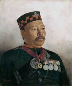 Subadar Major Judbhir Thapa, 2nd (Prince of Wales’s Own) Gurkha (Rifle) Regiment (The Sirmoor Rifles)