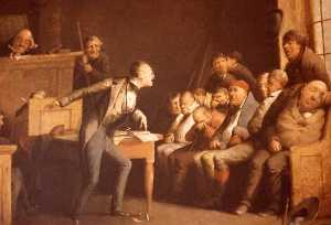 Lawyer Exhorting Jury, (painting)
