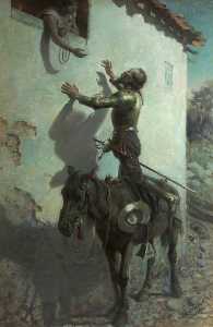 Don Quixote and Maritornes at the Inn (from the novel by Cervantes)