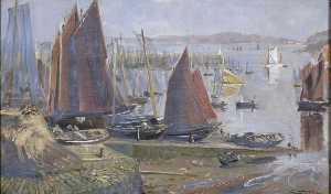 Return of the Sardine Boats, Dournenez, Brittany