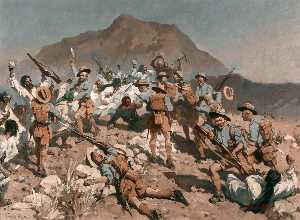 2nd Battalion 5th Gurkha Rifles at Ahnai Tangi, North West Frontier, India, 14 January 1920