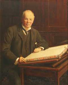 Richard Gunstone (1840–1924), Steward of the Junior Common Room (1880–1914) (copy after John Collier)