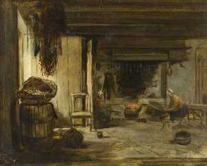 The Interior of a Fisherman's Cottage