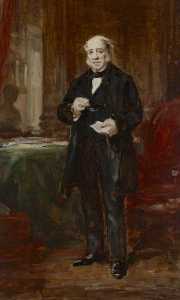 Portrait Study of a Gentleman Standing in an Interior