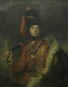 Charles William Stewart (Later Vane) (1778–1854), Baron Stewart, Later 3rd Marquess of Londonderry, in Hussar Uniform (after Thomas Lawrence)