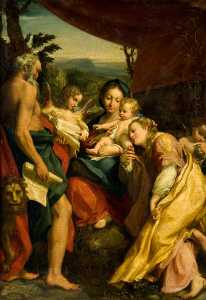 Madonna with Saint Jerome (after Correggio)