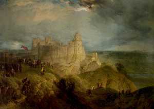 Nottingham Castello ( Re carlo i raising his Stendardo , 24 Agosto 1642 )