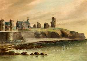 Castle House, St Michael's Church and Aberystwyth Castle