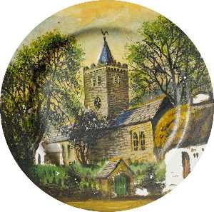 Llanbadarn Church (finger plate)