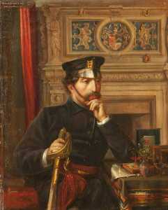 Captain Marmion Edward Ferrers (1813–1884), in the Uniform of the Warwickshire Militia