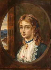 Edith Frances Rosamond Orpen (1859 1860–1939), Aged 13 (later Mrs Charles Frederick Carlos Clarke)