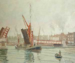 Sailing Barge Passing through Haven Bridge