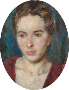 Study of the Head of Barbara Foy Mitchell (1912–2005), Mrs Alan Clutton Brock