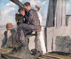Rangefinder in Action, August 1918