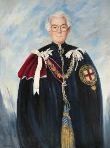 Falklands Portraits Sir ( ) in Garter Robes