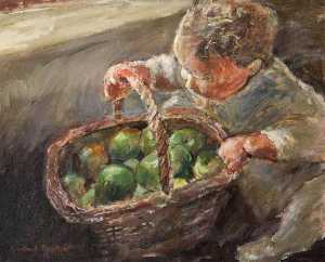 Child and Apples
