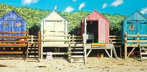 海滩 小屋