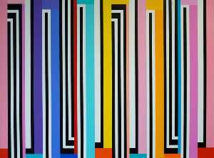 Summer Stripes No.2 (diptych, panel 2 of 2)