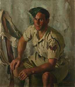 Sergeant B. Montague One of the Desert Rats (7th Armoured Division)