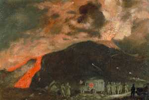 Vesuvius in Eruption, March 1944