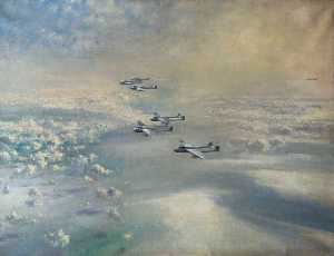 First Crossing of the Atlantic by Jet Aircraft 54 Squadron Vampires, July 1948