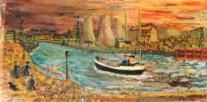 Coppack's 'Indorita' Inward Bound to Connah's Quay Docks, c.1960