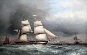 Sailing Ship in the Mersey off Liverpool