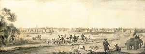 A Dutch Settlement in India, Viewed from the Land, Probably Ahmadabad
