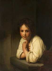 Girl at a Window (copy after Rembrandt van Rijn)