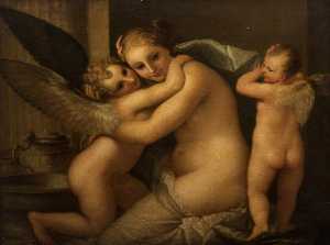 Nymph and Cupids (copy after Correggio)
