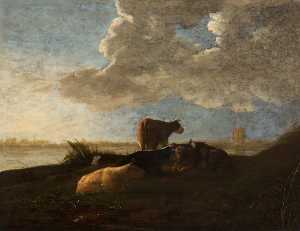 Landscape with Cattle (copy after Aelbert Cuyp)
