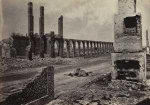 Ruinas de el r . R . Deposito , Charleston los álbumes fotográficos vistas del Sherman's Campaña ( 1866 )